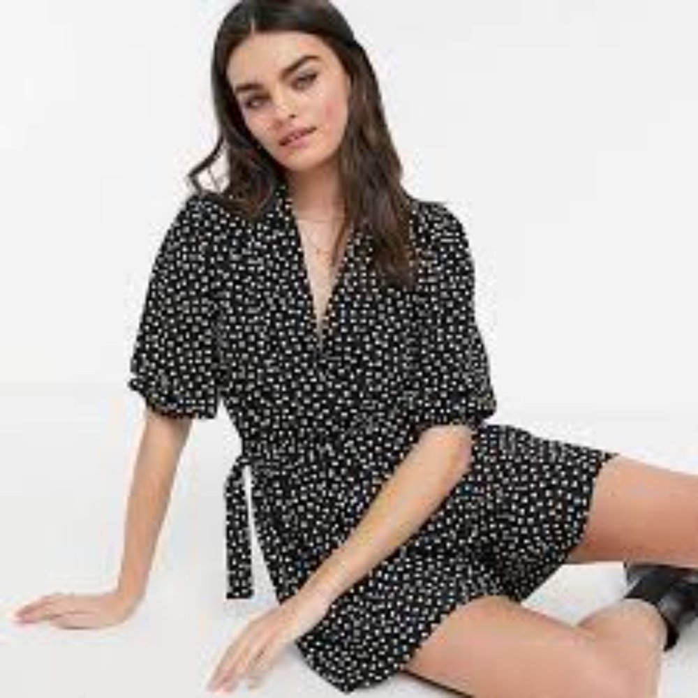 Miss Selfridge Romper Polka Dot